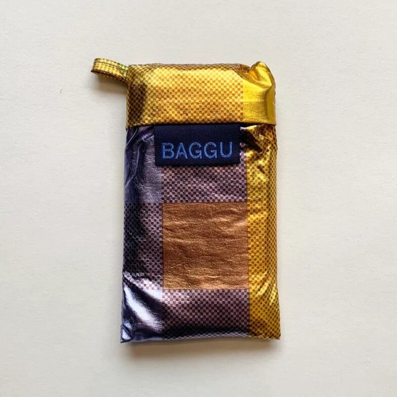 NWOT Wine Baggu - Madras Metallic (Warm Metallics) - Picture 5 of 8